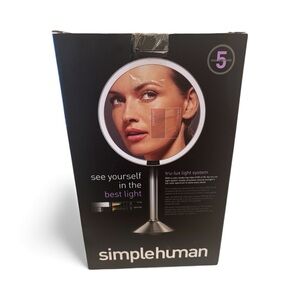 simplehuman Sensor Mirror with Tru-Lux Light - Silver